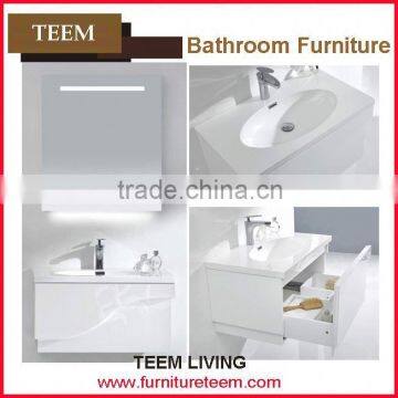 2015 hot sales new design modern high end italian solid wood furniture China bathroom cabinet