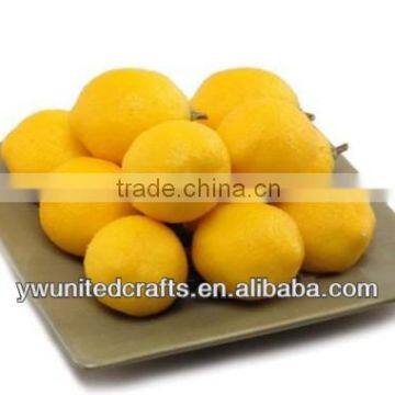 Artificial Fake Fruit 3" Yellow Lemons