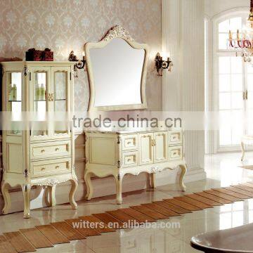 Cheap Solid Wood Bathroom Vanity Sets in White WTS611 photo-6
