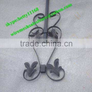 Beautiful design element!China made lowest price best quality cheap fence panels used wrought iron fencing for sale