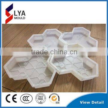 2016 hot selling precast garden path stone plastic concrete pavement mould