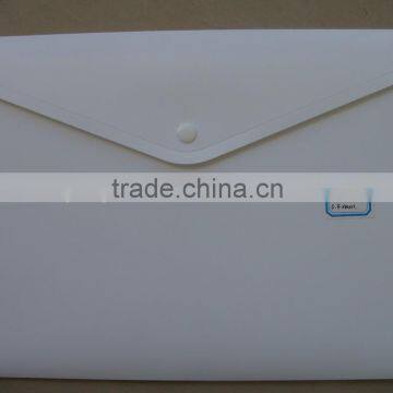 office supplier A4 white plastic envelope folder