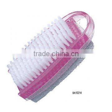 2012 Hot sale Plastic Nail Brush With Pumice Stone/Pumice Stone Brush