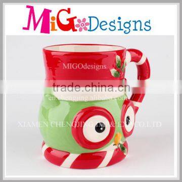 Cartoon Owl Mug Christmas Gift OEM