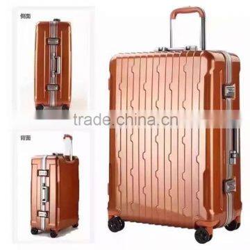 Lightweight Aluminum soft metal trolley luggage