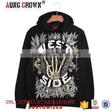 Custom Logo Low MOQ Fashion Fleece Print Hoodies High Quality Casual
