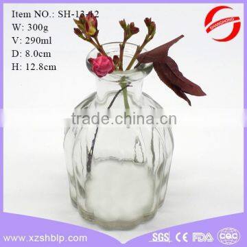 High Heat Resistance and Health Safety Glass Aroma Diffuser Bottle Cylindrical With Embossed Stripe Glass Diffuser Jar photo-4