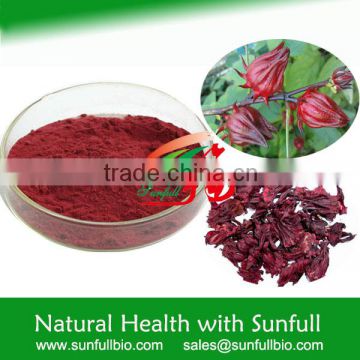 100% pure natural Hibiscus Extract for beverage