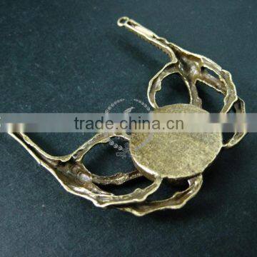 21.5mm Vintage Style Antiqued Bronze Claw DIY Pendant Charm Supplies Findings 1810418 photo-4