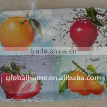 Melamine fruit print tray