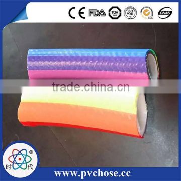 high pressure colorful pvc fiber strengthen spray hose 2layer