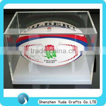 acrylic rugby box,acrylic rugby ball display case,acrylic display box for rugby