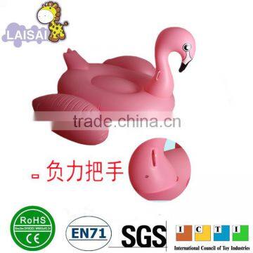 Funny color inflatable PVC pool swan animal toy