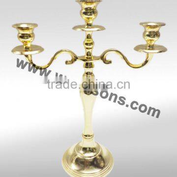 Brass Plated Tall Candlesticks