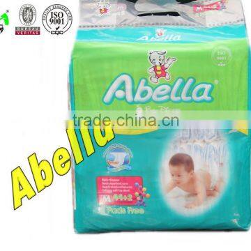 2016 New Discount Economic Package Cheap Baby Diaper with Cloth Like backsheet Magic Tapes