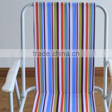 HOT SELL METAL COLOR STRIPE OUTDOOR FOLDING CHAIR photo-4