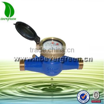 Multi jet brass water meter