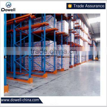 steel rack shelving drive in pallet rack storage shelf