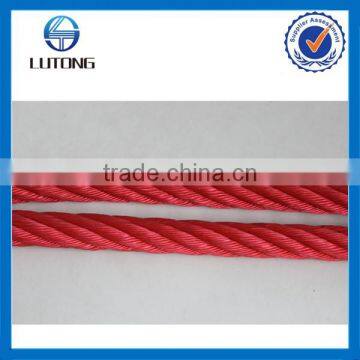 6 strands nylon rope with stainlees steel core used in playground