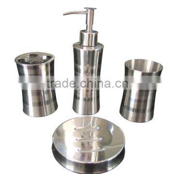 Fine polishing stainless steel bathroom set