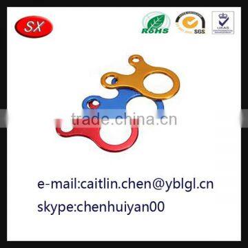 Professional Customized Dual Holes Aluminum Rope Buckle photo-4