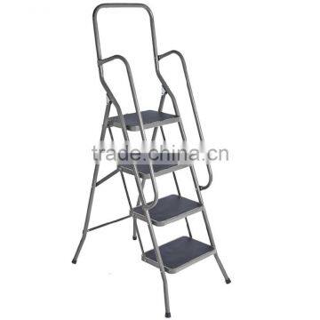 2 Step Stool Folding Ladder Safety Handrail Rail photo-2