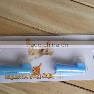Red Pet Teethbrush Wholesale Pet Grooming Tool Kit photo-2