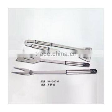 2015 Stainless steel barbecue tools three-piece suit