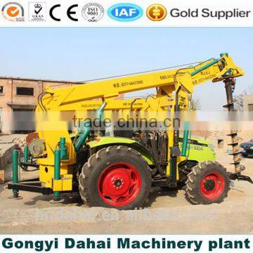 Electric Pole Erecting Crane & Digging Hole From DAHAI Factory photo-3