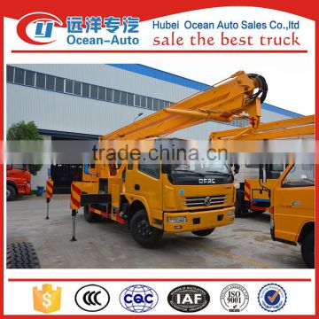 factory directly sale Dongfeng 16~18m high working truck with one and half cab