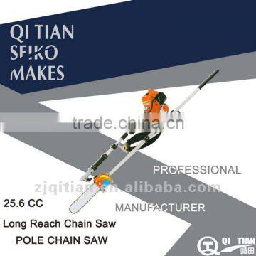LONG HANDLE POLE CHAIN SAW,25.6CC/0.8KW CE,QT-PCS340-1