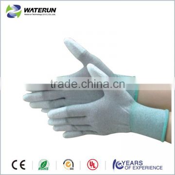 hot selling ESD top fit PU coated gloves cheapest price