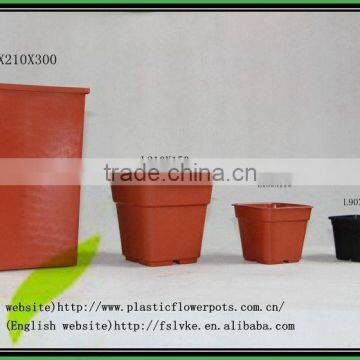 Factory Square Terracotta Hot Sale Flowerpots Plastic Garden Pots