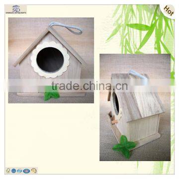 Sun Flower Door Swing Wood Bird Nest Cage photo-2