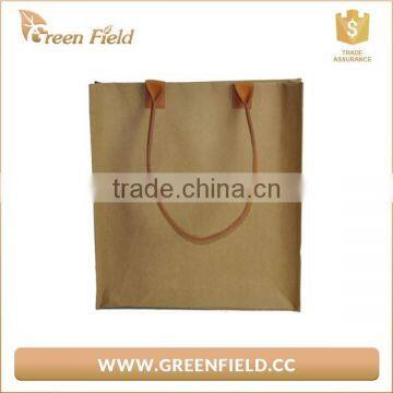 Custom Design Cheap Brown Kraft Paper Bag for Shopping