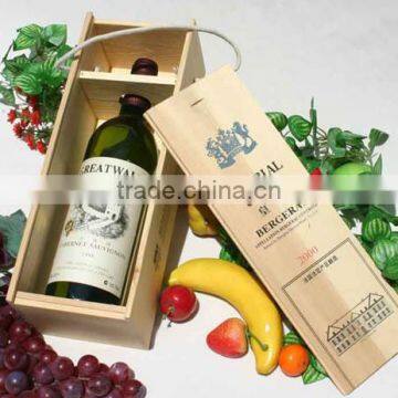 cheap wooden champagne box ,wooden packing bottle box