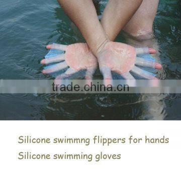 Hot selling silicone Hand Webbed Flippers Training Glove