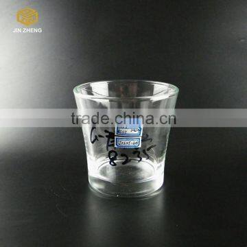 Wholesale glass candle cup for tealight, thick glass candle cup