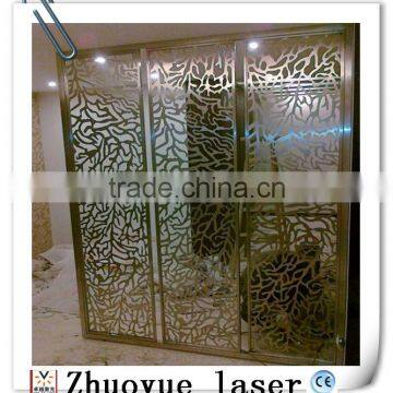 Custom Made Laser Cut Metal Partition Room Divider Screen