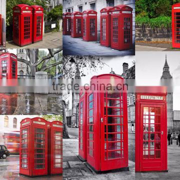 Metal crafts Red Telephone box telephone booth