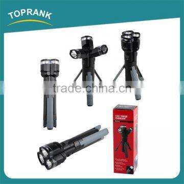 New design outdoor high power 3 in 1 tripod led tactical flashlight