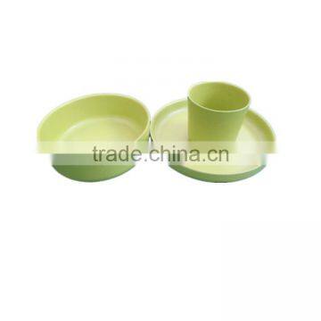 Reusable High quality Pretty design Bamboo fiber Kids Dinnerware Set