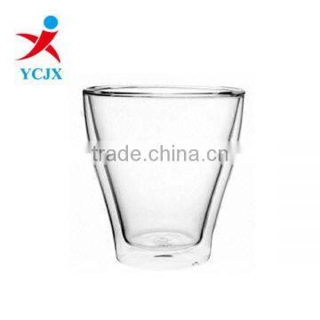 Double Wall Glass Cup for Tea/Juice/Coffee