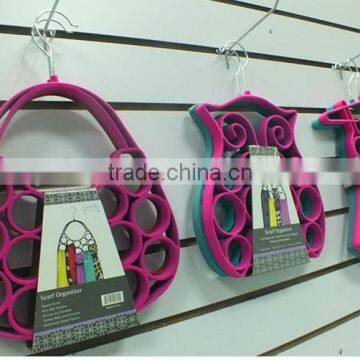 Hot Sales a Variety of Shapes Hanging Plastic Flocked Hanger photo-5