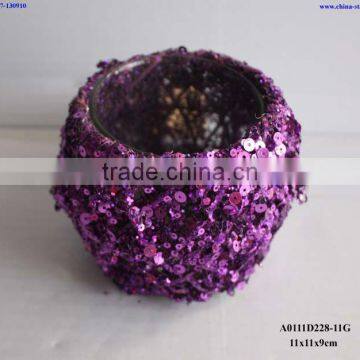 Wendding Candle Lanterns With Glitter photo-5