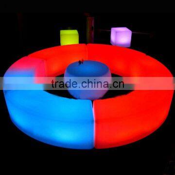2017 Newest Standard Modern Fashion Beautiful 16 Colors Plastic LED Beach Bench photo-5