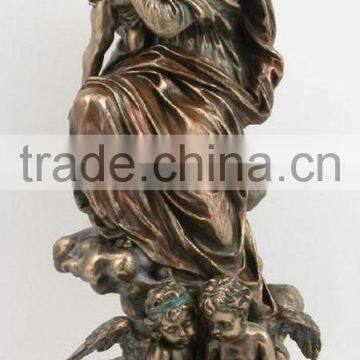 Garden Decoration Antique Religious Metal Crafts Life Size Bronze Madonna photo-3