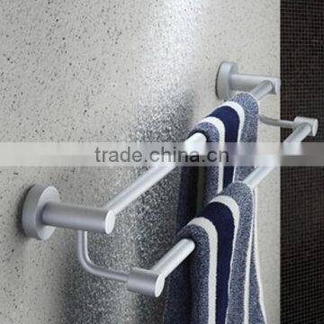 The space Aluminum Alloy double pole round base level bar hotel bathroom special racks