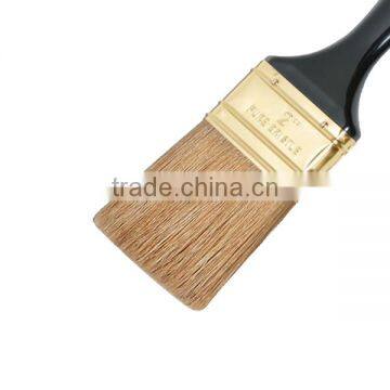 2" Pure Bristle Black Plastic Handle High Quality Paint Brush photo-2
