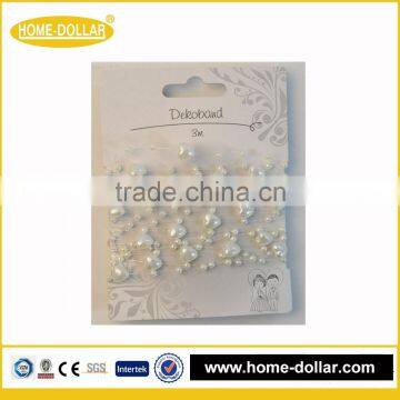 wedding decor pure perfect white heart-shaped beaded garland